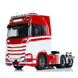 1/14 Finish RC Tractor Truck 770S 6x6 Metal Chassis Light Sound Smoke 3-speed Painted Vehicle