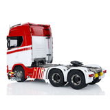 1/14 Finish RC Tractor Truck 770S 6x6 Metal Chassis Light Sound Smoke 3-speed Painted Vehicle