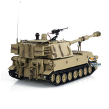 1/16 Tongde RC Tank M109A2 Self-propelled Howitze RTR Infantry Fighting Vehicle with LED Light Smoke Simulation Barrel Elevation