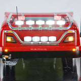 1/14 Finish RC Tractor Truck 770S 6x6 Metal Chassis Light Sound Smoke 3-speed Painted Vehicle