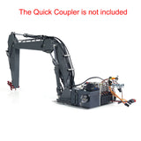 CNC 3 Arms Upgraded Set Hydraulic System for 1/14 EC160E RC Excavator Model Radio Controlled Digger DIY Construction Vehicle Parts