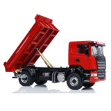 1/14 4x4 RC Hydraulic Car Metal Remote Control N44 Dump Truck With Light Sound 3-speed Transmission Motor Painted Assembled