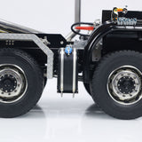 8x8 1/14 RC Hydraulic Dump Truck Metal Remote Control Roll-on Full Dumper Car 3-speed Transmission Differential Lock Axles