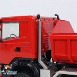 1/14 8x8 RC Hydraulic Full Dump Truck Roll-on Dumper Trucks 3-speed Transmission Differential Lock Axles Motor Servo ESC