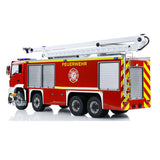 1/14 Remote Control  Fire Truck Metal Chassis Snozzle High-reach Extendable Turret 8x4 RC Vehicle