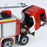 1/14 Remote Control  Fire Truck Metal Chassis Snozzle High-reach Extendable Turret 8x4 RC Vehicle