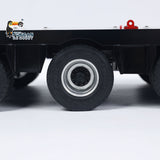 4-Axle Metal Extendable Semi-trailer Painted for 1/14 RC Tractor Truck Radio Controlled Car Model Rear Light LED