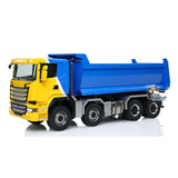 Metal 1/14 Remote Control Hydraulic Dump Truck 8x8 Full Tipper Car Differential Painted Assembled Vehicle