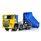 Metal 1/14 Remote Control Hydraulic Dump Truck 8x8 Full Tipper Car Differential Painted Assembled Vehicle