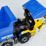 Metal 1/14 Remote Control Hydraulic Dump Truck 8x8 Full Tipper Car Differential Painted Assembled Vehicle