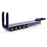 5-Axle Metal Semi Trailer for TAMIYA 1/14 Scale RC Tractor Truck Remote Control Dumper