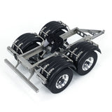 2 Axles 1/14 Metal Trailer with Fifth-wheel Traction for LESU RC Car Truck DIY Hobby Model Assembled and Unpainted