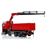 770S 1:14 5 Axles Metal RC Hydraulic Dump Truck  Light Sound Remote Control Crane Full Dumper