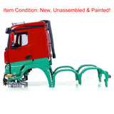 1/14 Painted Plastic Body Shell Cabin Set Unassembled and Painted for 6x6 RC Tractor Truck 6X4 Radio Controlled Car DIY Car Model