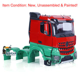 1/14 Painted Plastic Body Shell Cabin Set Unassembled and Painted for 6x6 RC Tractor Truck 6X4 Radio Controlled Car DIY Car Model