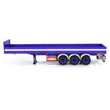 1/14 Metal 3 Axles Trailer for RC Hydraulic Dump Truck Radio Control Painted Tractor Car