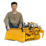 1/10 Giant Hydraulic RC Bulldozer D11T Heavy Duty PL18EV Remote Control Dozers 5-way Directional Valve System