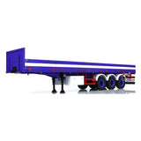 1/14 Metal 3 Axles Trailer for RC Hydraulic Dump Truck Radio Control Painted Tractor Car