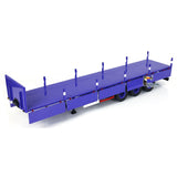 1/14 Metal 3 Axles Trailer for RC Hydraulic Dump Truck Radio Control Painted Tractor Car