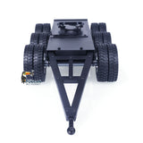 Metal 1/14 3-Axle Trailer with Fifth-wheel Traction for RC Truck Loader Tractor Excavator Lesu Tamiya Construction Vehicle