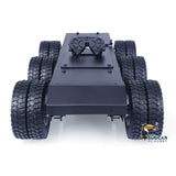 Metal 1/14 3-Axle Trailer with Fifth-wheel Traction for RC Truck Loader Tractor Excavator Lesu Tamiya Construction Vehicle