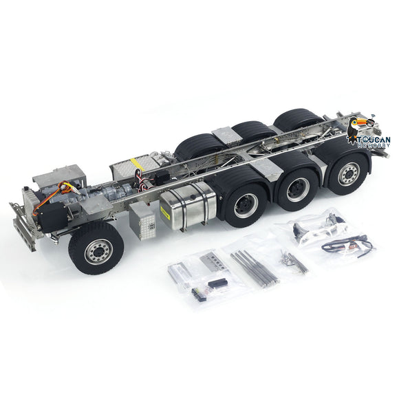 1/14 Metal 8x8 Chassis for 770 JX Model F1650 RC Crane Trucks Electric Remote Controlled Cars 3-Speed Transmission Servo Motor