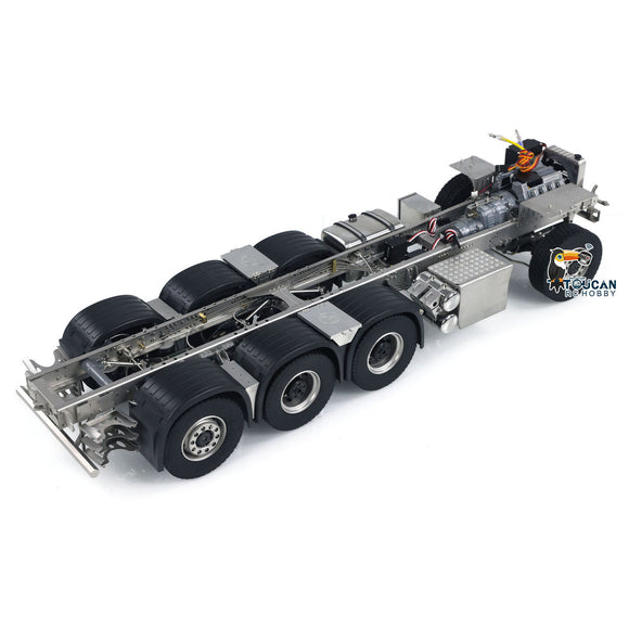 1/14 Metal 8x8 Chassis for 770 JX Model F1650 RC Crane Trucks Electric Remote Controlled Cars 3-Speed Transmission Servo Motor