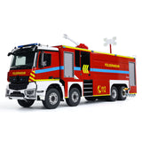 8x4 RC Fire Fighting Truck 1/14 Metal Chassis Radio Control Fire Car Light Sound 2-Speed Transmission Lighting and Sound System