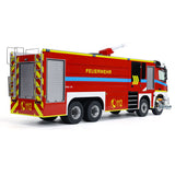 8x4 RC Fire Fighting Truck 1/14 Metal Chassis Radio Control Fire Car Light Sound 2-Speed Transmission Lighting and Sound System