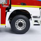 8x4 RC Fire Fighting Truck 1/14 Metal Chassis Radio Control Fire Car Light Sound 2-Speed Transmission Lighting and Sound System