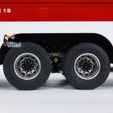 8x4 RC Fire Fighting Truck 1/14 Metal Chassis Radio Control Fire Car Light Sound 2-Speed Transmission Lighting and Sound System