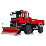 1/14 RC Hydraulic Dumper Truck 4x4 Metal Remote Control Tipper Car Snow Shovel with Hydraulic System Sound & Light System Painted