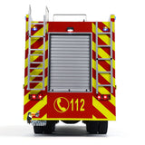 8x4 RC Fire Fighting Truck 1/14 Metal Chassis Radio Control Fire Car Light Sound 2-Speed Transmission Lighting and Sound System