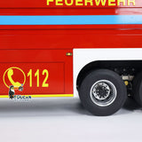 8x4 RC Fire Fighting Truck 1/14 Metal Chassis Radio Control Fire Car Light Sound 2-Speed Transmission Lighting and Sound System