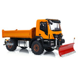 1/14 RC Hydraulic Dumper Truck 4x4 Metal Remote Control Tipper Car Snow Shovel with Hydraulic System Sound & Light System Painted