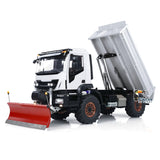 1/14 RC Hydraulic Dumper Truck 4x4 Metal Remote Control Tipper Car Snow Shovel with Hydraulic System Sound & Light System Painted