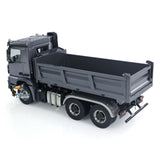 1/14 Hydraulic RC Dump Truck 6x6 Metal Radio Control Tipper Car 3-speed Gearbox with Light Sound System Differential Lock Axles