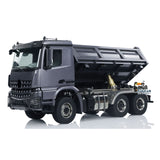 1/14 Hydraulic RC Dump Truck 6x6 Metal Radio Control Tipper Car 3-speed Gearbox with Light Sound System Differential Lock Axles