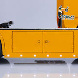 TOUCAN Pianted Metal Chassis 4X4 1/14 RC Tractor Truck DIY Customized R730 Model Car Ligth Sound