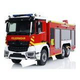 6x4 1/14 RC Fire Vehicles Metal Chassis Remote Control Fire Fighting Truck Model 2-Speed Transmission Lighting and Sound System