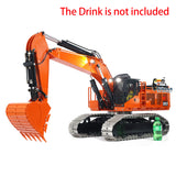 Metal 1/8 Hydraulic RC Excavator 385CF Remote Control Engineering Vehicles Model Assembled Painted Light System Hydraulic System