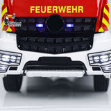 6x4 1/14 RC Fire Vehicles Metal Chassis Remote Control Fire Fighting Truck Model 2-Speed Transmission Lighting and Sound System