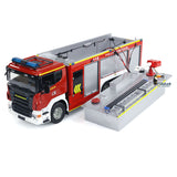 1/14 6x4 Remote Control Fire Fighting Truck RC Fire Vehicles Model Lights Sounds with Sound Light System FlySky I6S Controller