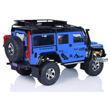 1/10 Blue Crawler Racing Car 4x4 Off-road RC RIR Climbing Vehicle P411 Lights Sound Smoking Winch ESC 540 Brushed Motor Servo