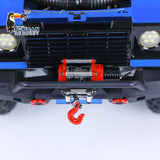 1/10 Blue Crawler Racing Car 4x4 Off-road RC RIR Climbing Vehicle P411 Lights Sound Smoking Winch ESC 540 Brushed Motor Servo