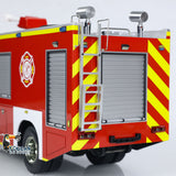 1/14 RC Fire Truck 4x2 Assembled Rescue Fire Vehicle 2-Speed Transmission Light Sound Painted Vehicle