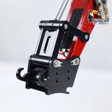 Metal 1/14 RC Hydraulic Excavator R946 PL18EV Remote Control Wheeled Diggers with 8-Ways Hydraulic Valves 4 Wheels Drive