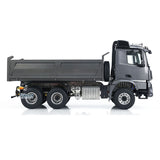 Metal 1/14 Hydraulic RC Dump Truck 3363 6x6 Remote Control Tipper Car Sound Light