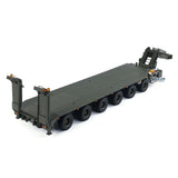 1/14 Metal RC Hydraulic Semi Trailer for Elefant FAUN SLT-56 Tank Transporter Hydraulic Front Leg Tailboard