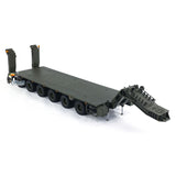 1/14 Metal RC Hydraulic Semi Trailer for Elefant FAUN SLT-56 Tank Transporter Hydraulic Front Leg Tailboard